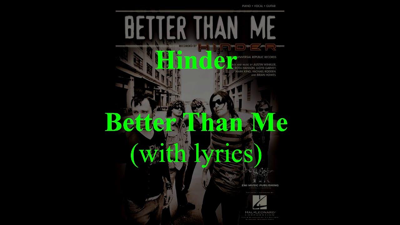 Better than me t will. Hinder обложка. better than me. theory of a deadman misery of mankind перевод.