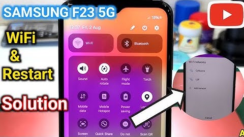 Samsung F23 5G WiFi Problem | Samsung F23 5G Restart Solution @AW_Mobiles