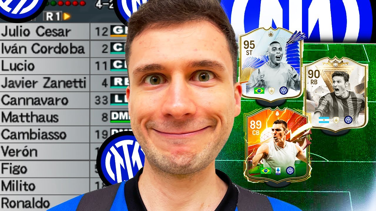 MONTEI O TIME LENDÁRIO DA INTER DE MILÃO E JOGUEI A WL 🔥🔥 EA FC 24 ULTIMATE TEAM