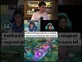 ketika evos permainanya singkat. expresi para streamer dan oura M1!! #mobilelegends #mpl #shorts
