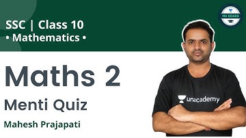 Maths 2 | Menti Quiz | Maths  | Mahesh Prajapati