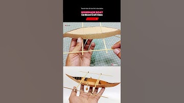 Homemade Boat, Cardboard Boat Easy #shorts