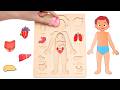 Best Learning Internal Organs &amp; Body Parts 🧠✨ | Fun Match The Piece Puzzle | Toddler Learning Video
