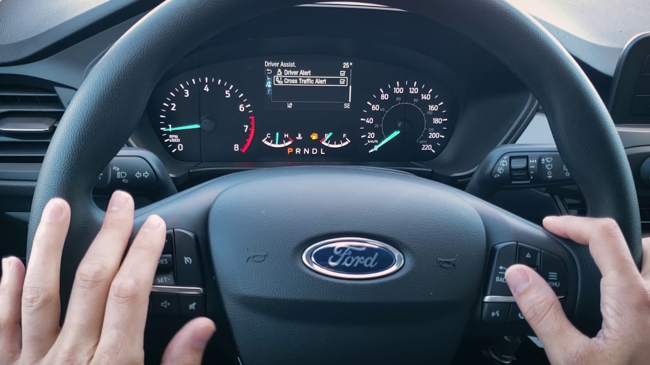 Steering Wheel and Cluster in the 2020 Ford Escape S | 2020 Ford Escape