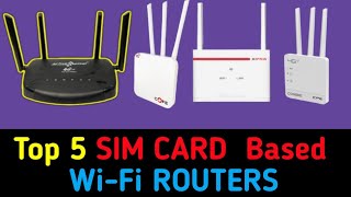 5 Best SIM Card based Wi-Fi ROUTERS in India⚡Routers with Sim Card Slot🔥