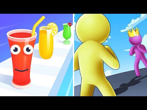 Juice Run Vs Giant Rush 🧿🧿🧿Big Max Hack Levels Walkthrough Gameplay KYT43