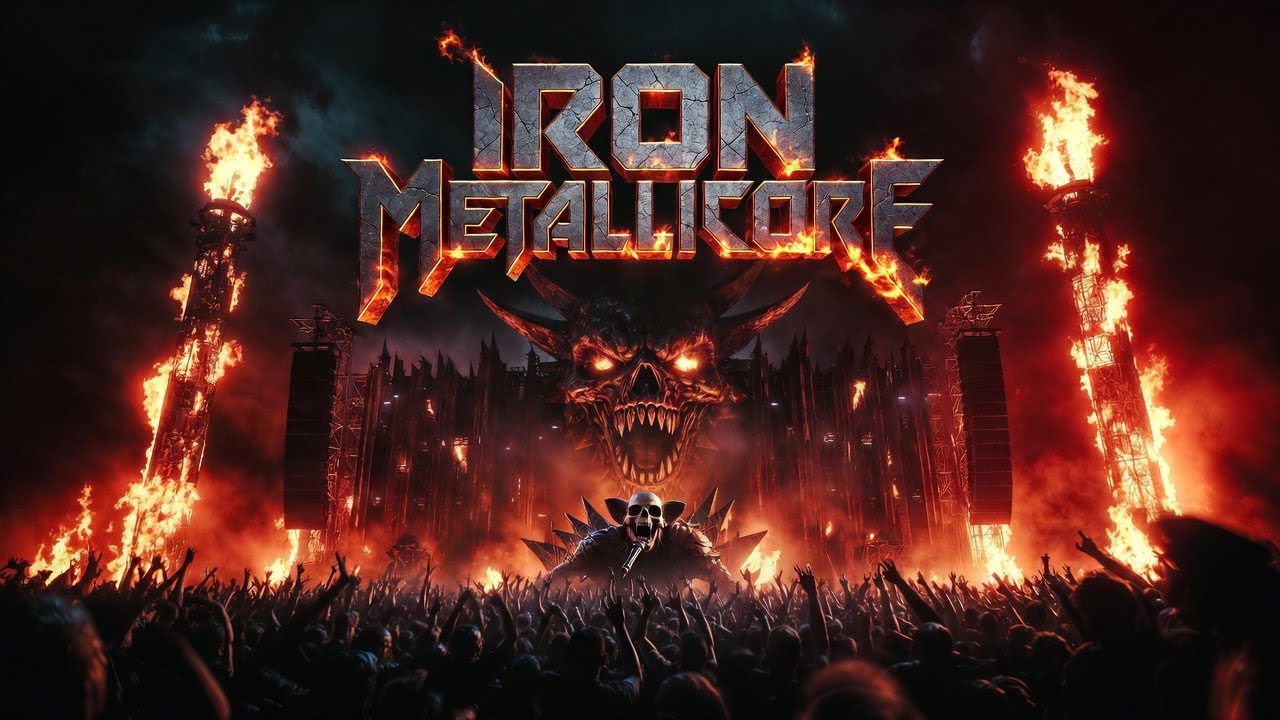 🔥 Iron Metallicore Music 🎸 Savage Monster Vocals on a Burning Stage