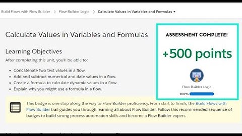 Calculate Values in Variables and Formulas | Flow Builder Logic