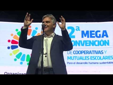 Mensaje de Martín Llaryora en la Mega Convención de Cooperativas y Mutuales Escolares