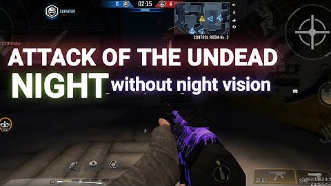 Attack of the UNDEAD - Night, Playing Without the Night Vision | Call of Duty Mobile (Season 2)