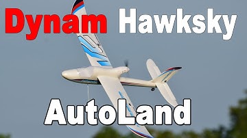 Radio Control Airplane Lands by Itself - Dynam Hawksky V2
