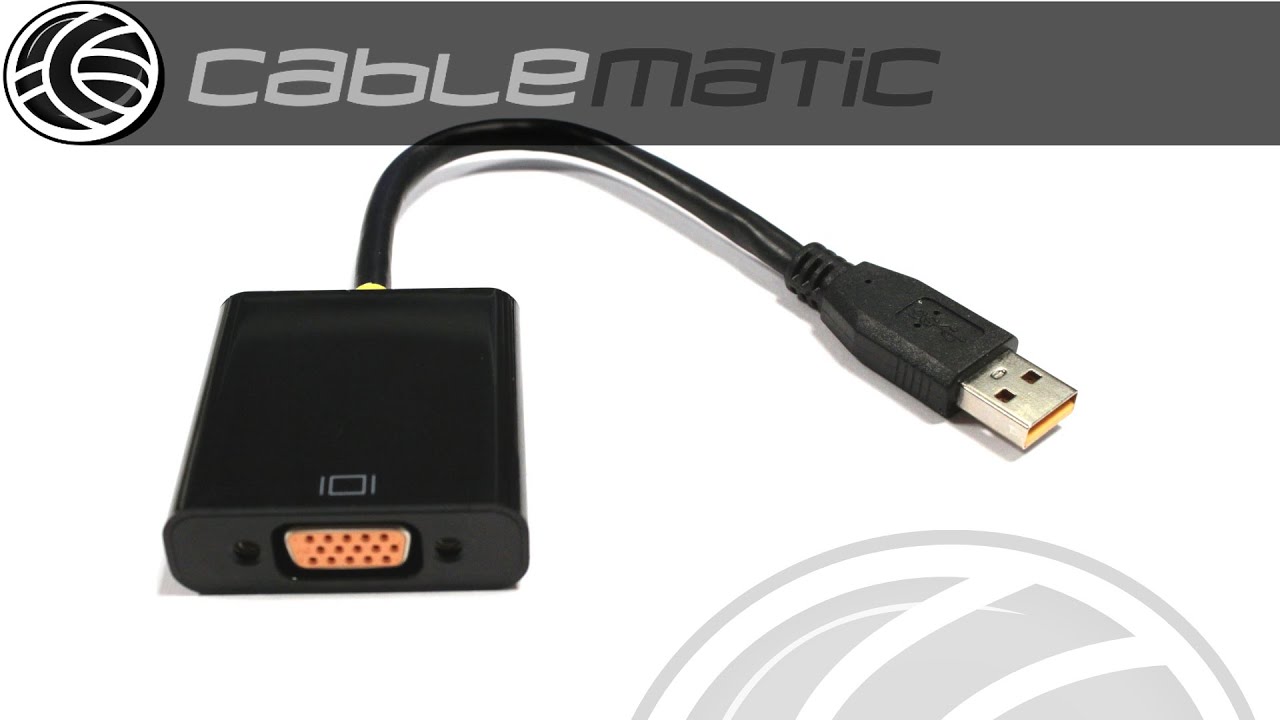 Adaptador USB 3.0 a VGA distribuido por CABLEMATIC ® YouTube Adaptador USB 3.0 a VGA distribuido por CABLEMATIC ® YouTube