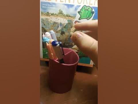 заполняю стакан ручка стерачка vs шариковая ручка - YouTube