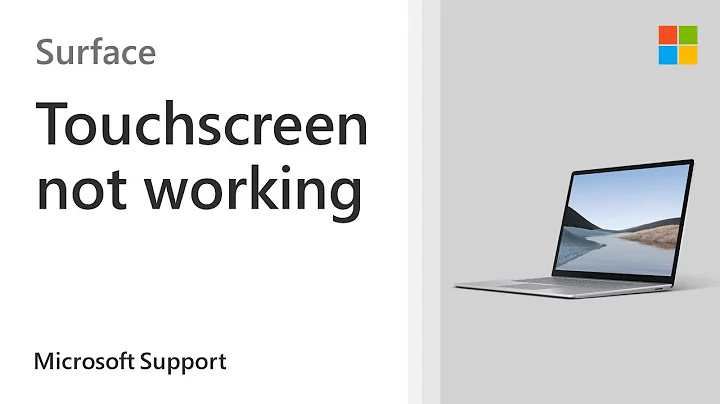 Surface touchscreen not working | Microsoft