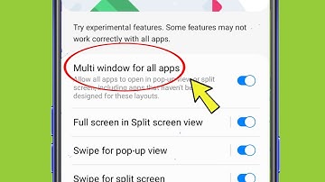 What is Multi window for all apps in Samsung galaxy M04