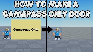 HOW TO MAKE A GAMEPASS ONLY DOOR | Roblox Studio Tutorial