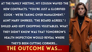 I Built Our Restaurant to $40M, but My Cousins Called Me Just a Cook—Then the Health Inspector Came!