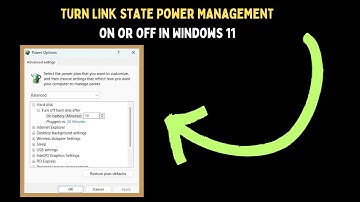 How to Turn Link State Power Management On or Off in Windows 11