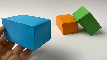 Cómo hacer un prisma rectangular | Prisma rectangular o paralelepípedo