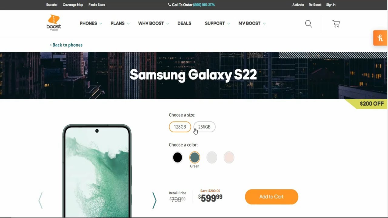 Galaxy S22 Boost Mobile