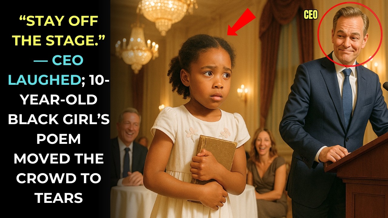 “Stay Off the Stage.” — CEO Laughed; 10-Year-Old Black Girl’s Poem Moved the Crowd to Tears