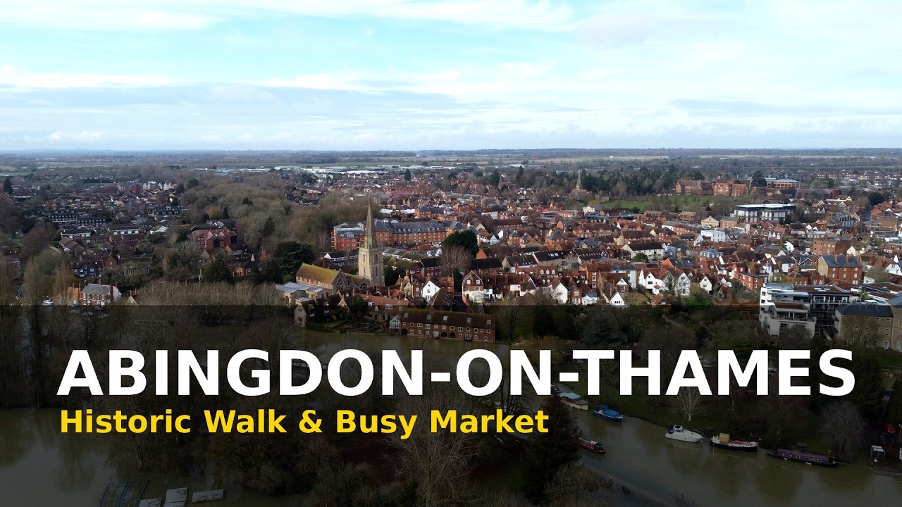 Busy Market Day in Abingdon-on-Thames  | Oxfordshire Town Walk