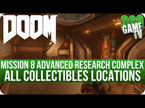 Doom Mission 8 All Collectibles (Secrets, Collectibles, Data Logs, Runes, Elite Guards, Drones)