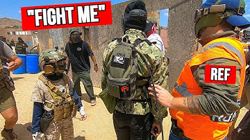 Airsoft Player Wants to Fight! *INSANE COMPILATION*