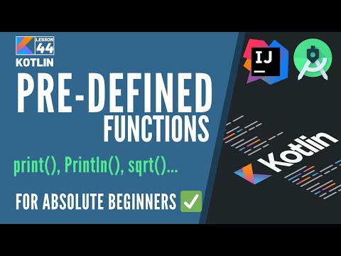 44 Predefined or Library Functions in Kotlin Programming, Kotlin Tutorials for Beginners