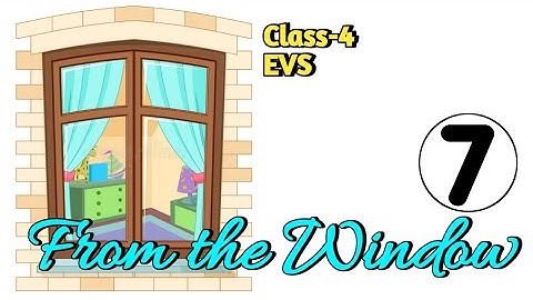 From The Window Class 4 EVS (Looking Around) Chapter-7 with question answer @NCERTTHEMIND