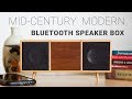 Making a bluetooth speaker box  midcentury modern console style