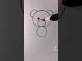 تعليم رسم الدب 
