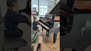 Tiny Fingers,Big Keys 🎶#toddlerlife#piano#pianotime#parentingmoments#music#shortvideo