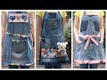 Don't throw away your jeans! DIY 3 Aprons from a Pair of Jeans | How to -----✂-----