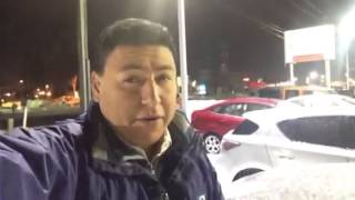 Icy conditions in Frederick, Maryland