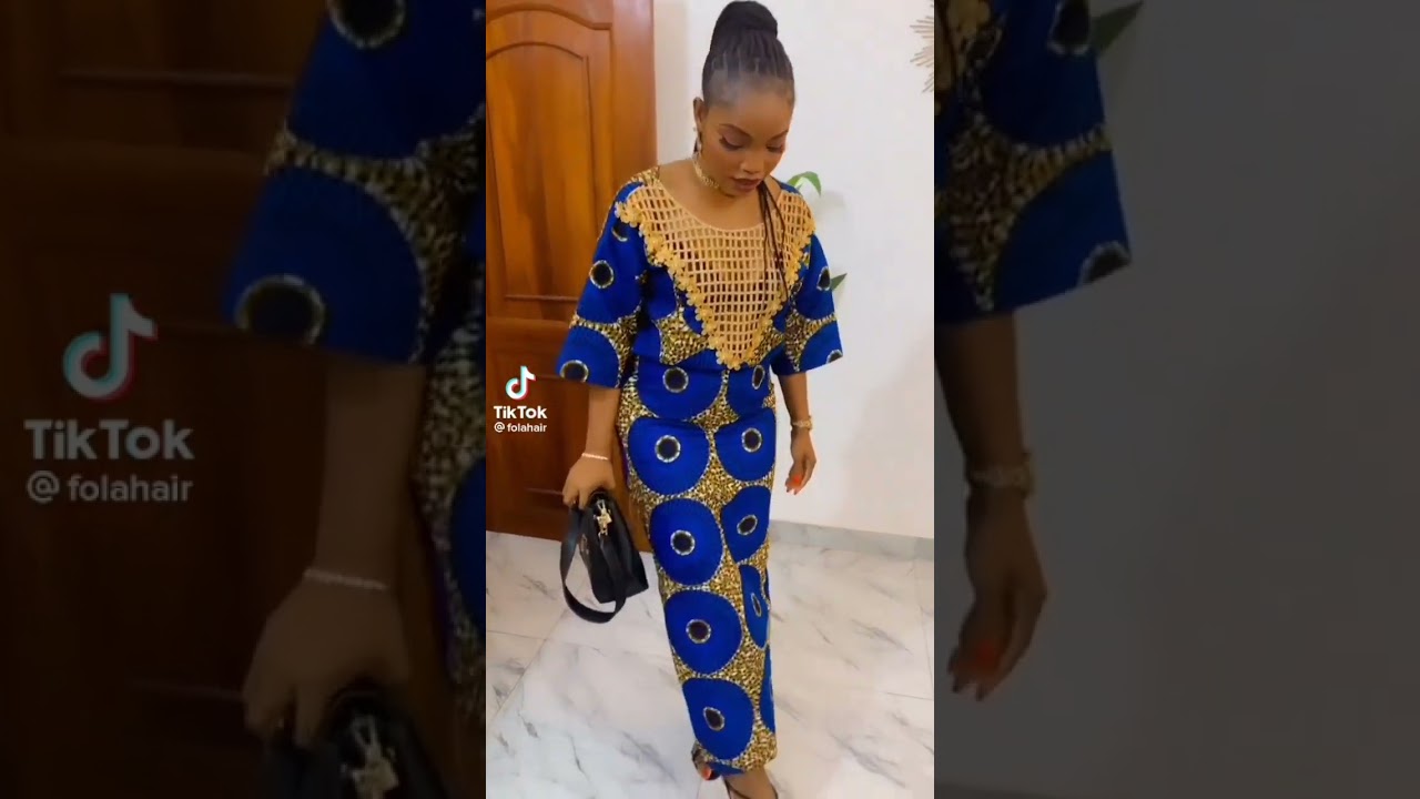 Jolie complet en pagne pour femme en pagne -