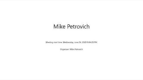Capstone Presentation: Michael Petrovich