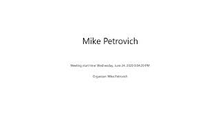 Capstone Presentation: Michael Petrovich