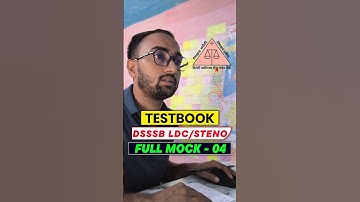 DSSSB Testbook Full Mock -04✅| DSSSB Mock Test 🎯| #dsssb #mock #shorts