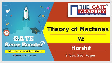 Theory Of Machines (Mechanical Engineering) - Most Important Questions | GATE - 2019