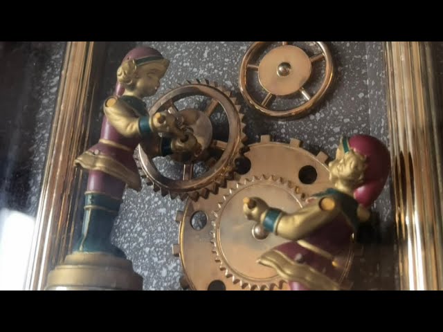 SEIKO Puppet RE506B からくり時計 - YouTube