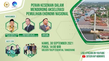 Petunra "Peran Kesenian Dalam Mendorong Akselerasi Pemulihan Ekonomi Nasional"