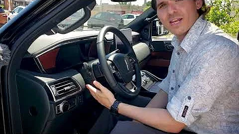 How to adjust the steering wheel in the 2020 Lincoln Navigator | Lincoln Navigator Features