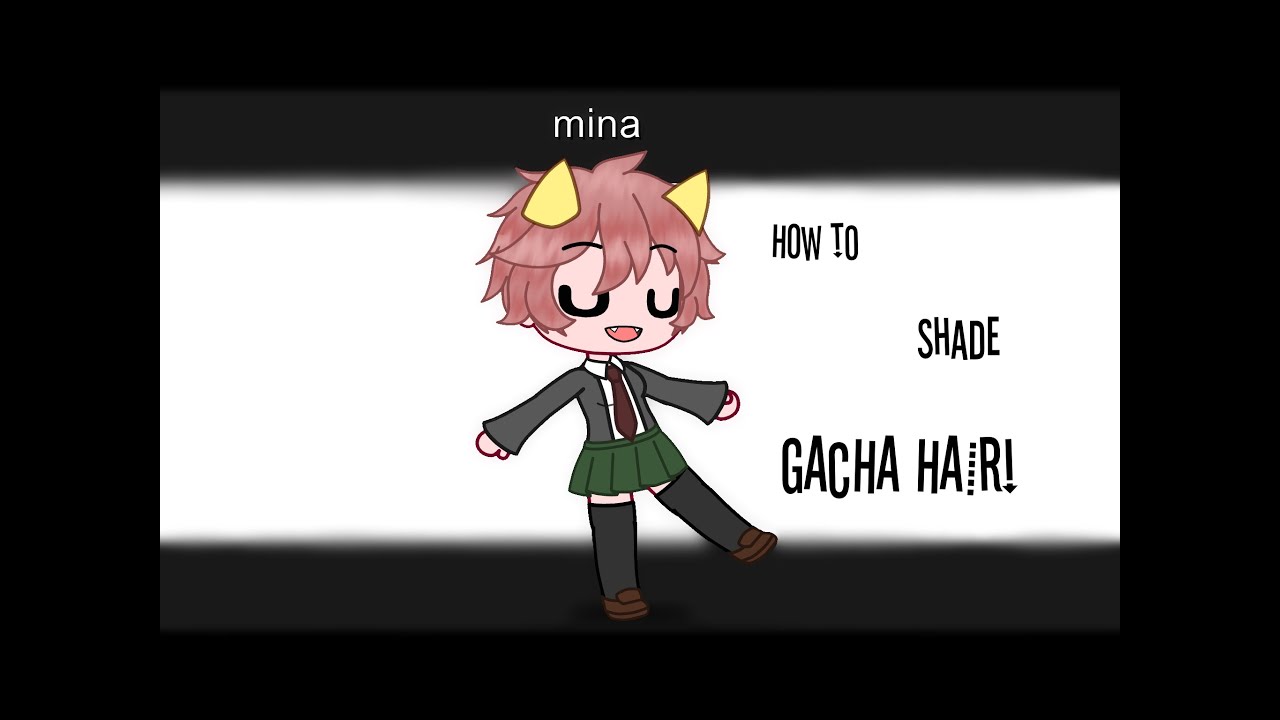 How to Shade Gacha Hair With Ibis Paint X |•| Easy - YouTube