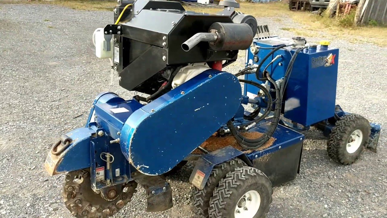 2015 Carlton SP4012 Stump Grinder with Kubota Diesel YouTube