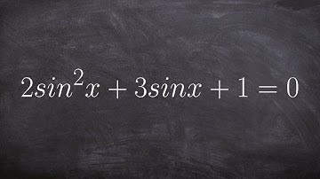 Solving trigonometric equations