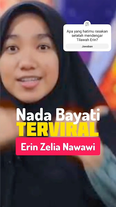 TILAWAH TERVIRAL - ERIN ZELIA NAWAWI #shorts #erinzelianawawi #tilawah