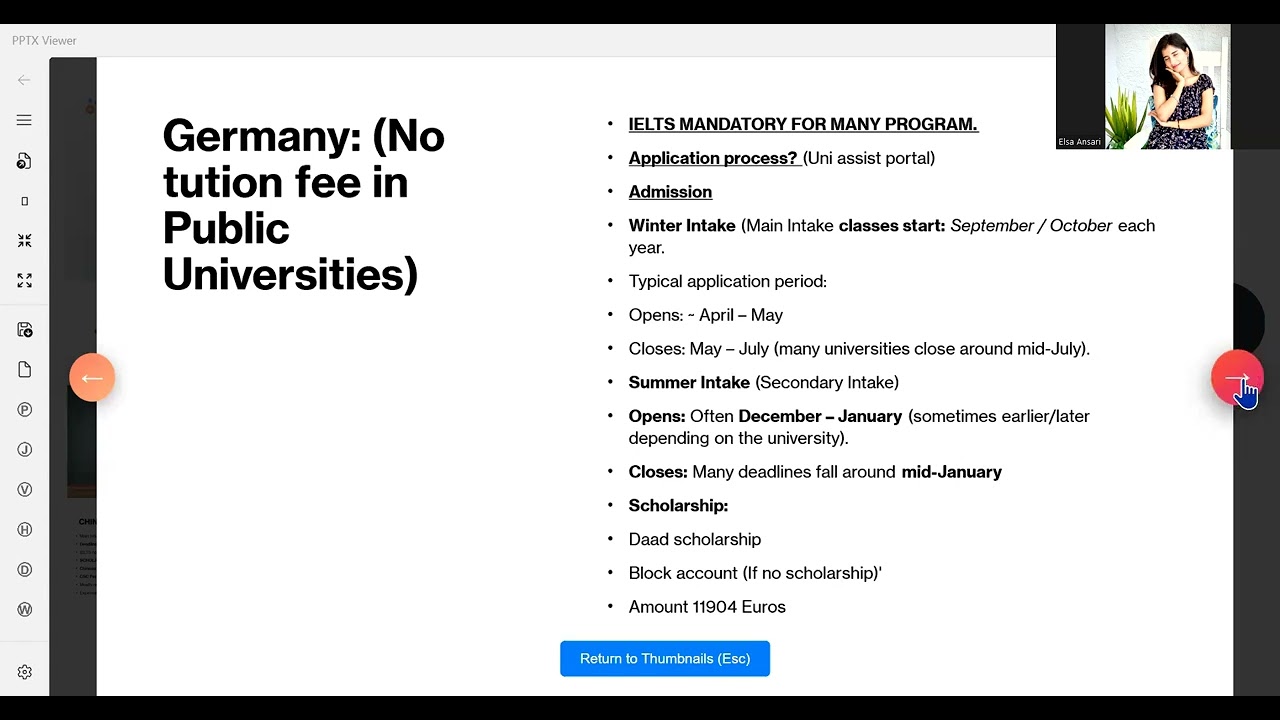 Study abroad guide zoom meeting session