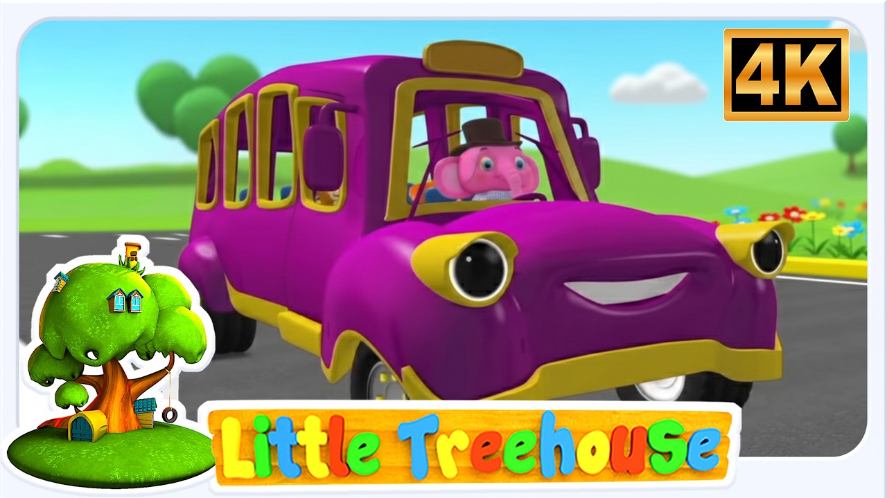 Hjul På Bussen | Lær Om Kjøretøy Videoer For Småbarn Av Little Treehouse