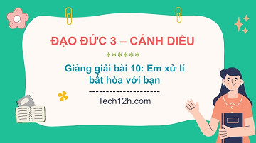 Giảng bài 10: Em xử lí bất hòa với bạn | Đạo đức 3 Cánh diều